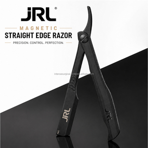 JRL Magnetic Straight Edge Barber Razor Premium Stainless Steel Replaceable Blade Steel Handle for <b>Men</b> Barber Shop Use OEM - Product Image 1
