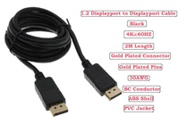 Câble vidéo DP vers DP plaqué or OEM, vente chaude, prend en charge 4K 160Hz, compatible avec plus de modèles.