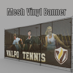 Pancarta de malla personalizada para exteriores, impresa con protección UV, resistente al viento, para publicidad en vallas - Product Image 1