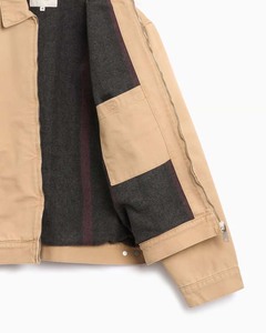 Blouson en jean épais pour homme, haute qualité, personnalisé, grande taille, style workwear vintage, col zippé, respirant, coupe-vent, brodé - Product Image 4