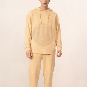 Sweat-shirt à capuche épais pour homme en molleton de coton brossé, coupe décontractée, idéal pour la mode urbaine et le confort quotidien - Product Image 2