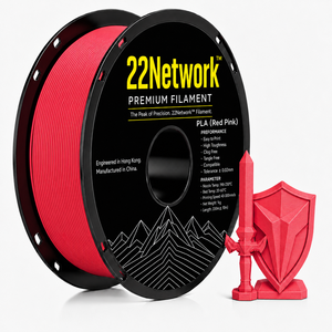 Filament PLA 22Network Sliver 1,75 mm, bobine de 1 kg, filament pour imprimante 3D industrielle, haute vitesse 300 mm/s, OEM ODM, directement de l'usine - Product Image 1