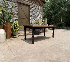 <b>Rustic</b> Brown Recycled <b>Wood</b> Oak <b>Table</b> Furniture for Home Use from VietNam Square Solid <b>Wood</b> <b>Dining</b> <b>Table</b>. - Product Image 4