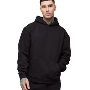 Sudadera con Capucha para Hombre, Corte Cuadrado, Sin Cordones, con Bolsillo Delantero para Calentar las Manos, Fabricante de Ropa Urbana Personalizada - Product Image 1