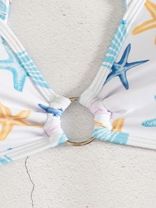 Trajes de baño Denmin con diseño de estrella de mar para distribución global. Fabricación por contrato de fábrica, etiquetado privado y envío rápido. - Product Image 6