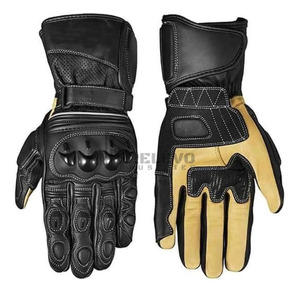 Gants de moto ergonomiques en cuir de chèvre, antidérapants, respirants, pour la protection en conduite, vente en gros - Product Image 3