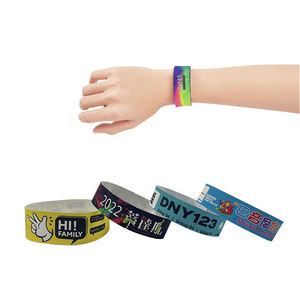 Billet de bracelet en papier syntaxique PP jetable de 250mm avec logo personnalisé pour événements Club Party <span class=keywords><strong>Concert</strong></span> - Product Image 6