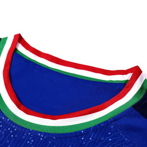 Camiseta de Hombre de Poliéster/Algodón, Estilo Hip Hop, Cuello Redondo, Corte Regular, Impresión por Sublimación, Jersey Sólido Transpirable, Anti-Pilling, 150g, Personalizable - Product Image 4