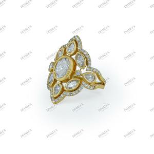 แหวนเงิน 10kt ประดับเพทาย ดีไซน์ทันสมัย สำหรับทั้งชายและหญิง เหมาะสำหรับงานแต่งงาน งานหมั้น และโอกาสพิเศษ - Product Image 3