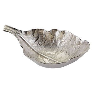 Bol de fruits design fantastique forme de feuille profonde argent fruits sever maison plat de service de fruits décoratif à prix attractif - Product Image 1