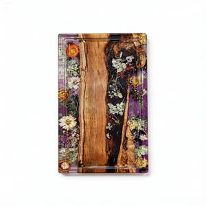 SOUL TIMBER Promotion Spéciale Planche à Découper en Résine Écologique 100% Fabriquée en Indonésie, Durable, Thème Fleurs de Jardin, Ustensile de Cuisine Petite/Moyenne - Product Image 3