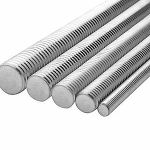 Barre filetée en acier galvanisé de 8 mm, tige filetée en fer, barre de fixation industrielle, quincaillerie de construction, raccord de tuyauterie en acier - Product Image 2