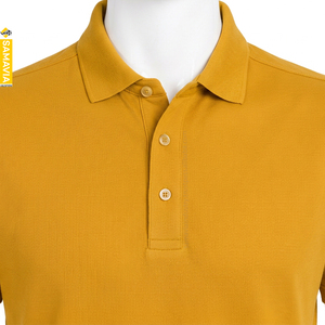 SAMAVIA Mustard Yellow <b>Polo</b> <b>Shirt</b> for Men Lightweight Breathable Golf Workwear Casual Uniform Custom Manufacturing Service - Product Image 4