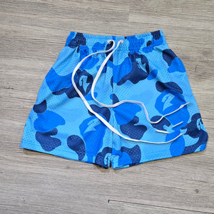 Pantalones Cortos de Lona de Alta Calidad para Hombre, Cintura Media, Estampado Selva, 100% Algodón Ecológico, Cierre con Cordón - Product Image 6