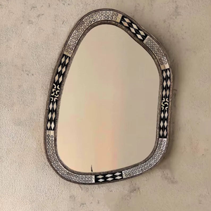 Miroir mural en os incrusté de style moderne, miroir de haute qualité pour la décoration de la maison - Product Image 2