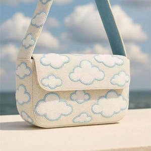 Bolso de Mano Casual Duradero con Asa de Cuentas Multicolor y Cristales de Lujo Hechos a Mano en India - Product Image 5