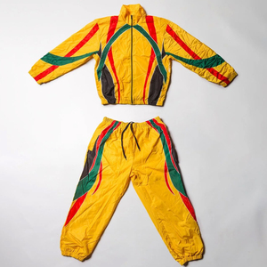 Ensemble de survêtement imperméable pour homme, veste coupe-vent et pantalon, vêtements techniques, streetwear, OEM - Product Image 3