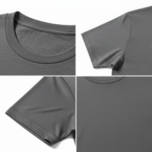 Camiseta Esencial Premium para Hombre, Cuello Redondo, Manga Corta, Algodón, Color Sólido, Ultra Suave y Transpirable, Personalizable, 220g, Corte Regular - Product Image 3