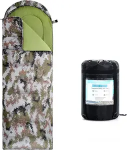 Factory Price Hot Logo Ripstop Nylon Digital Camouflage E-rike Portable Hiking Camping Cotton Sleeping Bag