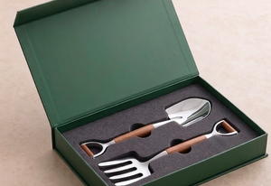 Adorable Design Stainless Steel Silverware Salad <b>Server</b> With Stylish Wood Handles For Banquet Halls And Wedding <b>Buffets</b> - Product Image 3