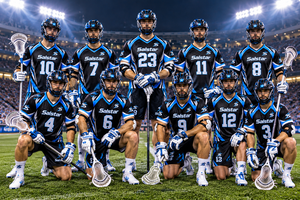 Ensemble d'uniformes de lacrosse personnalisés par sublimation, maillot et short de lacrosse pour hommes, vêtements de sport d'équipe, logo personnalisé, uniforme athlétique respirant - Product Image 5