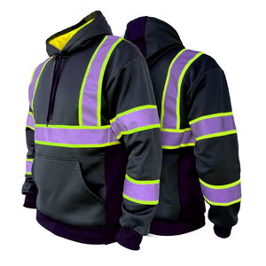 Sudadera de Seguridad Reflectante de Alta Visibilidad, Certificada por ANSI, de Poliéster, para Trabajo de Construcción, Cálida para Invierno, Transpirable - Product Image 2