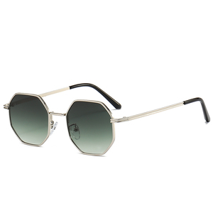 LMAMBA 2333 Nuevas Gafas de Sol de Moda Versátiles Estilo Vintage de Alta Calidad Unisex de Lujo con Logotipo Personalizado de Metal Poligonal para Mujer y Hombre - Product Image 4