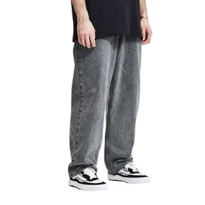 Pantalon en jean unisexe vintage décontracté taille haute coupe ample pour l'hiver, style streetwear homme et femme, design personnalisé - Product Image 3