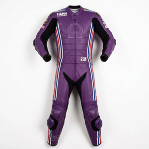 Traje de Carreras Jack Miller Rucati MotoCP, 1.3mm, Cuero Vacuno y de Canguro, Mono de Motociclismo con Protección CE - Product Image 1