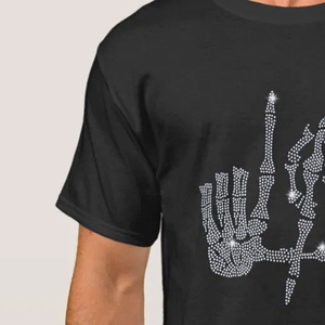 เสื้อยืดผู้ชายพลอยเทียมสวมใส่สบายป้องกันรอยยับวัสดุทนทานซักง่าย - Product Image 5
