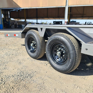High Performance 8.3X12 Flatbed Utility Steel <b>Trailer</b> with 2-3500lb Brakes Gate Multi-Purpose Hauling - Product Image 5