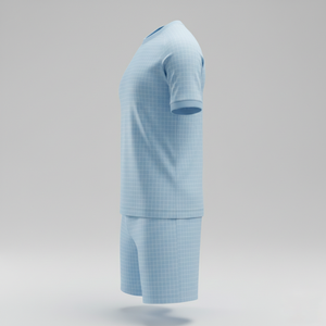 ชุดฟุตบอลแบบ unisex พร้อมกางเกงขาสั้น ชุดสองชิ้นสไตล์เซิร์ฟ ชุดฝึกซ้อมฟุตบอล แห้งเร็ว ชุดกีฬา รับผลิตตามแบบ OEM - Product Image 3