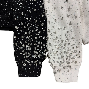 Custom Y2K Full Rhinestone Zip Up Hoodie Oversized Streetwear Women Men <b>Sparkly</b> Crystal Sweatshirt Unisex Hip Hop Zip <b>Jacket</b> - Product Image 6