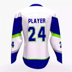 Customizable Dallas Ice Hockey Jerseys Anti-Bacterial Breathable 100% Polyester Sublimation And Customizable Logo & Design - Product Image 4