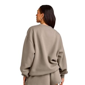 Sweat-shirt classique pour femme, pull décontracté à manches longues, col rond, haut doux et chaud, coupe décontractée, streetwear tendance pour l'automne et l'hiver - Product Image 2