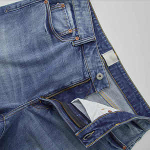 Jeans classiques pour hommes, coupe slim, coupe droite, extensibles, décontractés, tendance, pantalons en denim pour hommes - Product Image 5