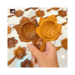 Ensemble de cuillères en bambou naturel écologiques, design minimaliste, logo personnalisable, cadeau d'entreprise, cuillères à soupe en bois réutilisables, en vrac - Product Image 1