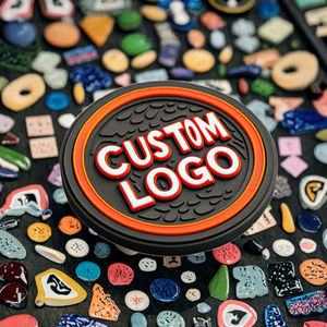 Patchs en PVC personnalisés avec bordure gaufrée, patchs en silicone avec fermeture auto-agrippante pour chapeaux et vêtements - Product Image 4