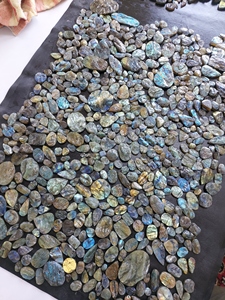 Pierres de labradorite druzy de haute qualité, formes variées, pour la fabrication de bijoux, prix de gros et décoration intérieure - Product Image 2