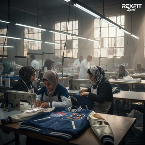 เสื้อแจ็คเก็ตวาร์ซิตี้ RexFit Sport Premium รุ่นสั่งทำพิเศษสำหรับผู้ชาย แบบ Letterman เบสบอล บอมเบอร์ ตัวเสื้อทำจากผ้าขนสัตว์ แขนเสื้อทำจากหนัง ผลิตตามแบบ OEM - Product Image 6