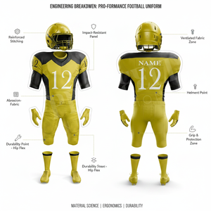 Accepted Private Label American Football Uniform <b>Set</b> Breathable Athletic Jersey Pants Helmet Adult Training Sports Wear Kits - Product Image 2