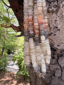 Multi Moonstone Square Beads, Natural <b>Spacer</b> Strand (5-6 mm) - Product Image 4