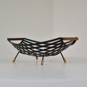Panier à fruits en métal artisanal, décoration minimaliste contemporaine pour la cuisine, solution de rangement fonctionnelle, présentoir - Product Image 6
