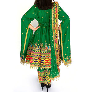 boho ethnic cultural dress afghan kuchi mirror decorated dress afghan kuchi style traditional women ethnic wear - Product Image 3