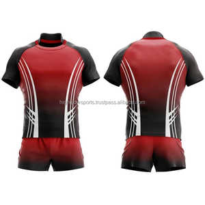 ชุดกีฬารักบี้ชุดเสื้อเจอร์ซีย์สีสำหรับเยาวชนชุดเล่นกีฬารักบี้ชุดเครื่องแบบเล่นกีฬารักบี้แบบสั่งทำ - Product Image 3