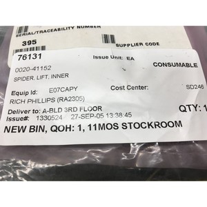 AMAT 0020-41152 Spider Lift E-Chuck, Intérieur, 122997 - Équipements et pièces semi-conductrices de renommée mondiale à la confiance de tous - Product Image 1