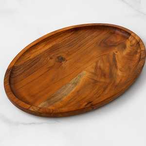 Premium Wooden Serving <b>Platter</b> for Hotel Restaurant Catering and Home Natural Wood Serving <b>Platter</b> Handmade Tableware - Product Image 6