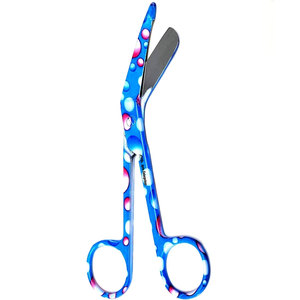 Ensemble d'instruments médicaux de 3 ciseaux à pansements Lister jetables de 14 cm à motifs variés pour infirmières, médecins et techniciens médicaux, en acier inoxydable de 5,5 pouces - Product Image 5
