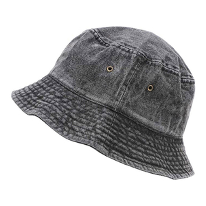 Chapeau Bob en Denim Unisexe Gris Délavé Décontracté Printemps-Été Adulte 56-58CM - Product Image 3