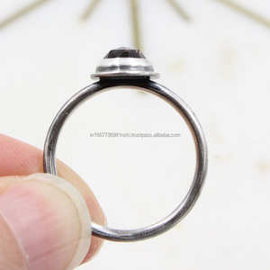 925 Solid Sterling <b>Silver</b> Smoky Octagon <b>Emerald</b> Cut <b>Ring</b> - Prong <b>Ring</b> <b>Silver</b> - Smoky Handmade <b>Ring</b> - Product Image 1